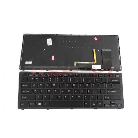 KEYBOARD SONY SVF14N F14N VAIO F SERIES BLACK WITH FRAME BACKLIT