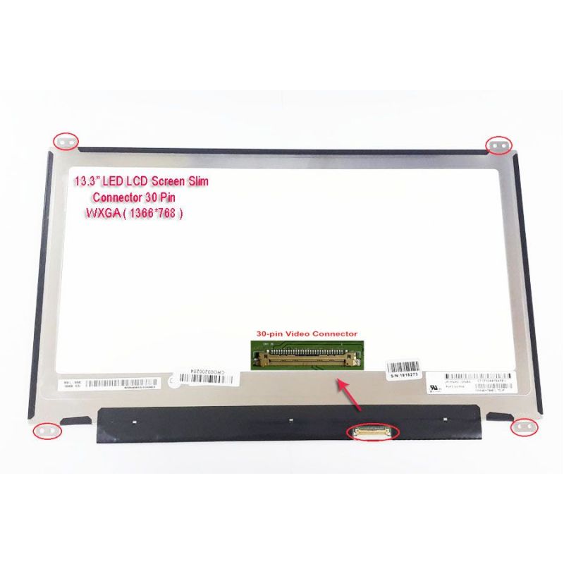 LCD LED 13.3" (30 Pin Slim) Non Touch Screen