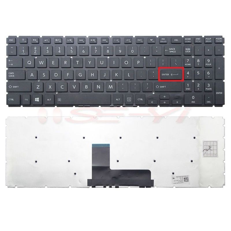 Keyboard Toshiba Satellite L50-B L55-B S50-B S55-B S50-C S55-C P50-C P55W-C ENTER LURUS